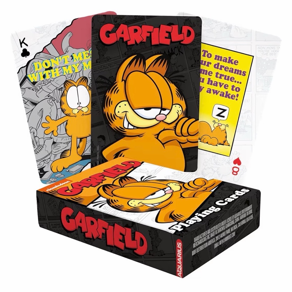 Garfield Playing Cards - Orange and Black